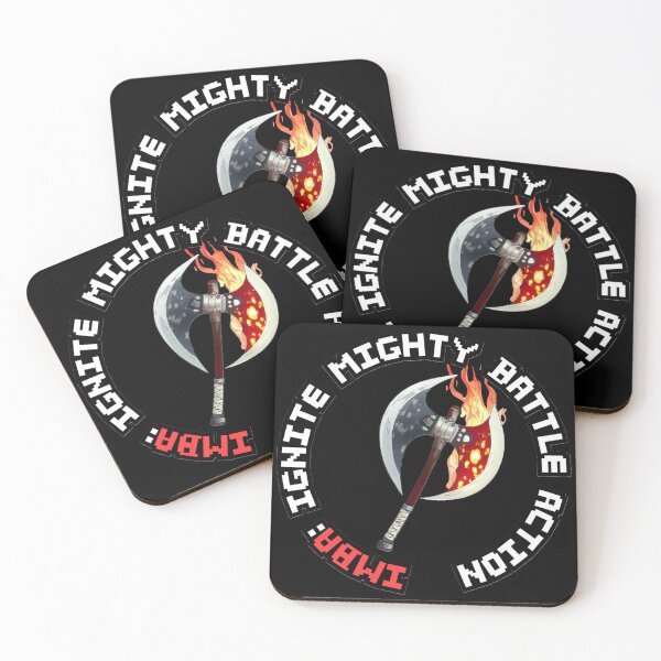 Item preview, Gamer Quote: IMBA Ignite Mighty Battle Action. Fire Axe Anime Style designed and sold by OB Print.