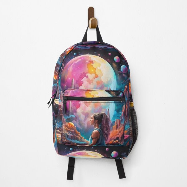 Item preview, Intergalactic meditation - Colorpop Edition - AI generated Art. designed and sold by TheMindfulExpat.