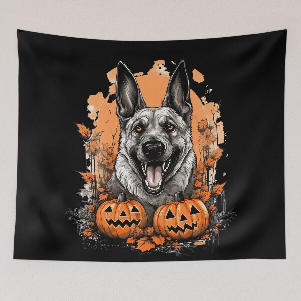 Item preview, German Shepherd K9 Halloween style designed and sold by Devilscrib Design.
