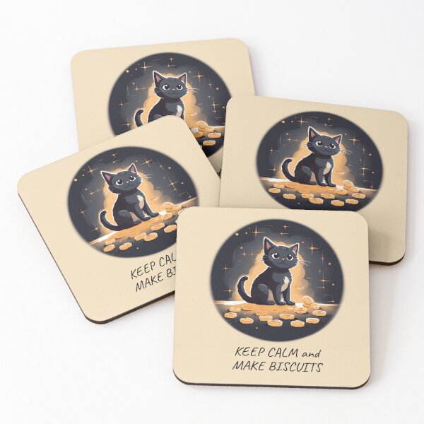 Item preview, Keep Calm and Make Biscuits Black Cat designed and sold by ameowzingdesign.