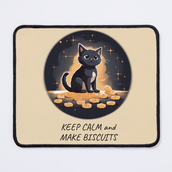 Item preview, Keep Calm and Make Biscuits Black Cat designed and sold by ameowzingdesign.