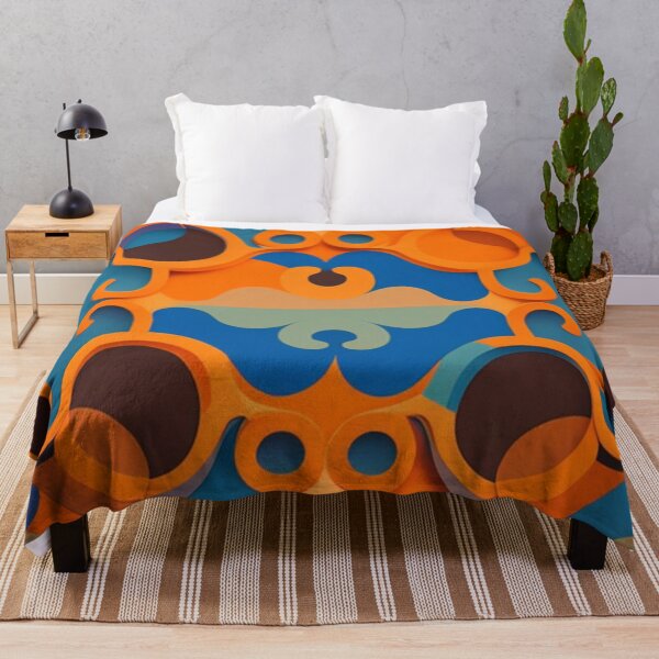 Item preview, Orange blue 3d abstract  designed and sold by Roxburylane.