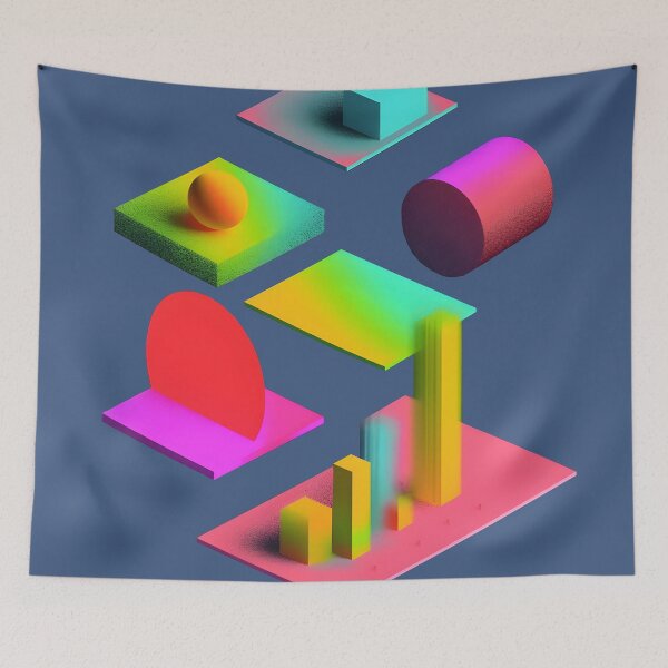 Item preview, Abstract 3D rainbow_ COMPO A designed and sold by LuisaYas.