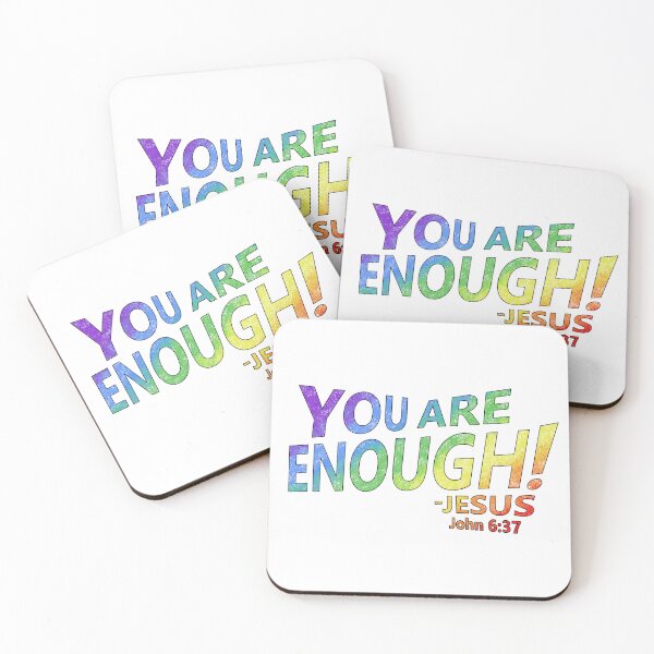 Item preview, Message of Love: You Are Enough  designed and sold by BackgroundPixel.