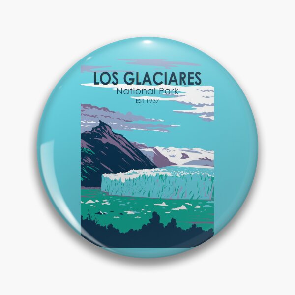 Item preview, Los Glaciares National Park Argentina Travel Art Vintage designed and sold by KrisSidDesigns.