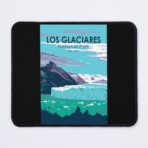 Item preview, Los Glaciares National Park Argentina Travel Art Vintage designed and sold by KrisSidDesigns.