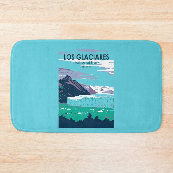 Item preview, Los Glaciares National Park Argentina Travel Art Vintage designed and sold by KrisSidDesigns.