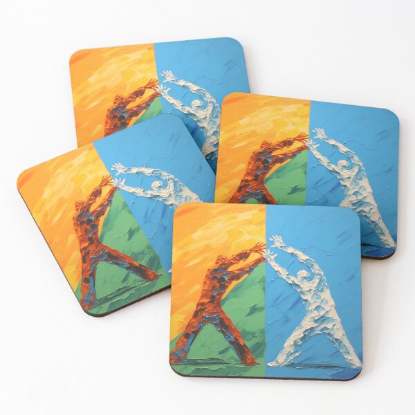 Item preview, Dynamic Duo: An Abstract Impasto Painting designed and sold by vadimcarazan.