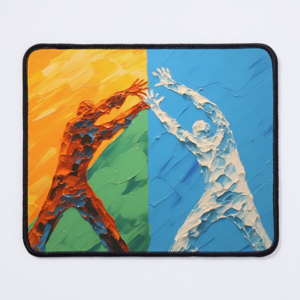 Item preview, Dynamic Duo: An Abstract Impasto Painting designed and sold by vadimcarazan.