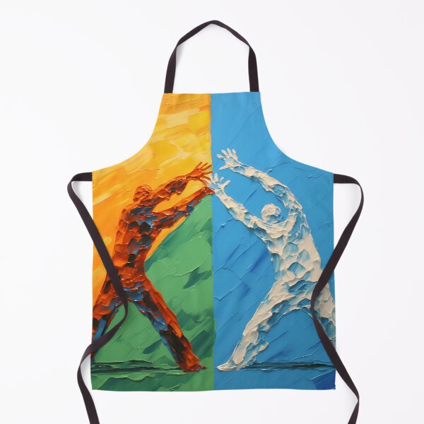 Item preview, Dynamic Duo: An Abstract Impasto Painting designed and sold by vadimcarazan.