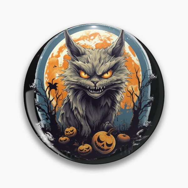 Artikelvorschau, Gruseliger Katzen-Halloween-Stil entworfen und verkauft von Devilscrib Design.