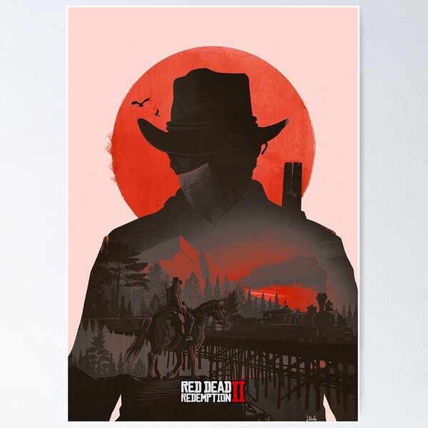 Red Dead Redemption 2 Poster Designed & Sold By Pelican Anastasia Amaranth