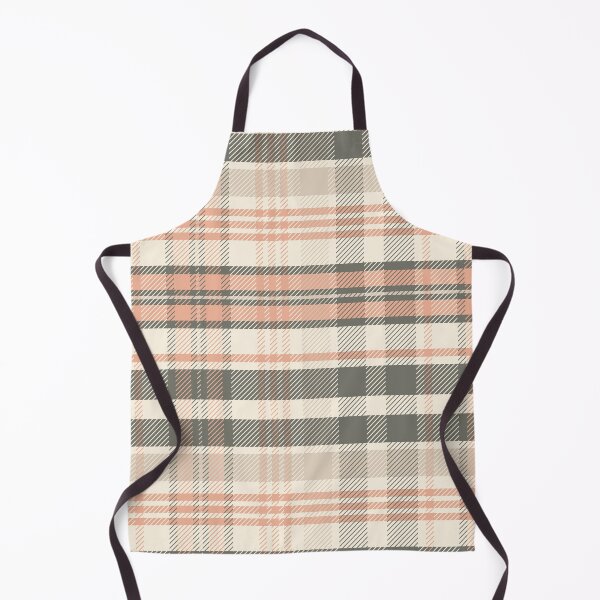Pink and Grey Check || Seamless Pattern Apron
