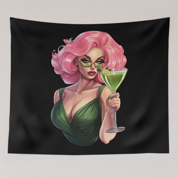 Item preview, Pink Haired Lady designed and sold by VelvetRoom.