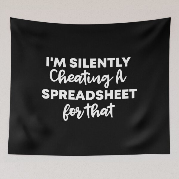 Item preview, I'm silently cheating a Spreadsheet for that 	 For Actuary People  	 designed and sold by ptgknfgt9.