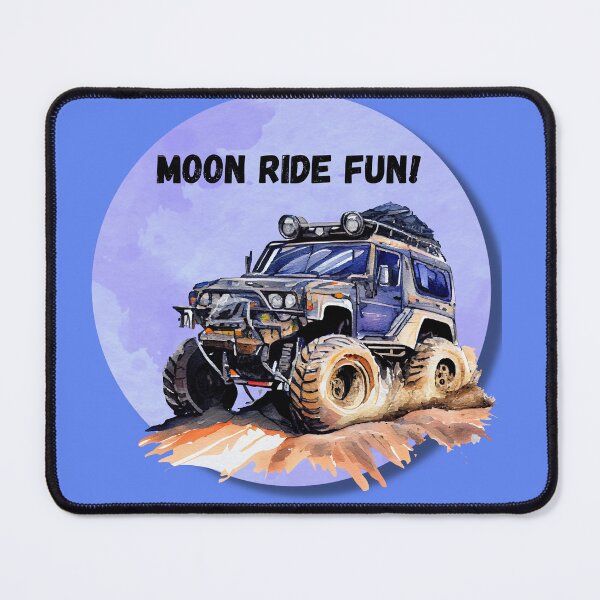 Item preview, 4 wheeler fun, blue moon ride, blue truck designed and sold by Janetlousart.