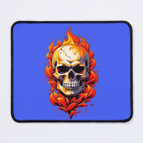 Item preview, Skull in Flames Fire Inferno 9 designed and sold by DigitalandPhoto.