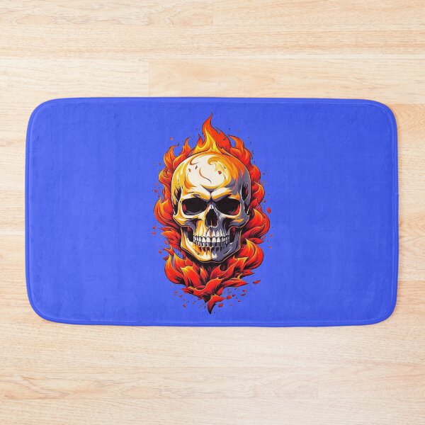 Item preview, Skull in Flames Fire Inferno 9 designed and sold by DigitalandPhoto.