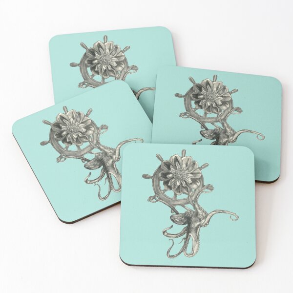 Item preview, Octopus, dahlia, and wheel  designed and sold by KnowingWonder.