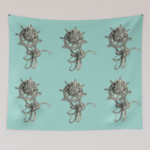 Item preview, Octopus, dahlia, and wheel  designed and sold by KnowingWonder.