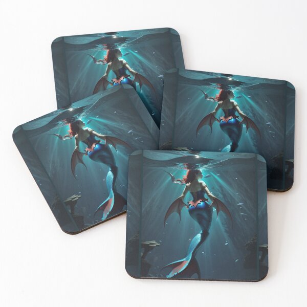 Item preview, Sirenas Dragon Inspired Mermaid designed and sold by SirenasWorld.