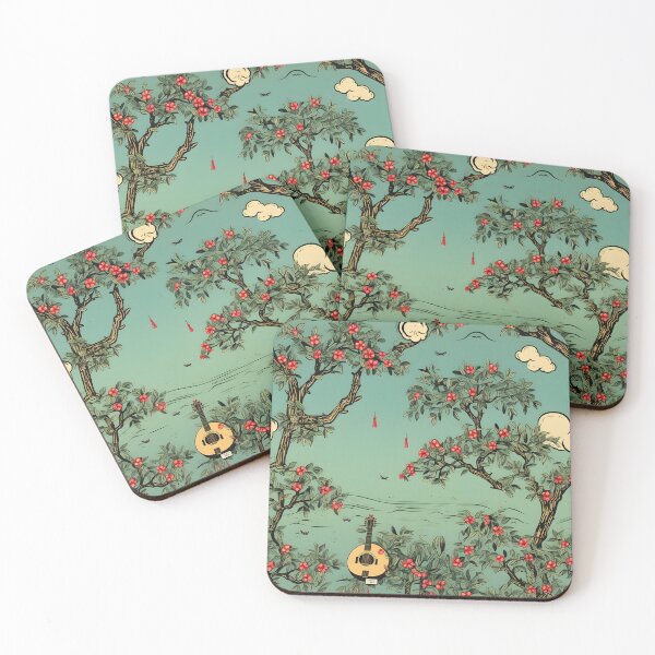 Item preview, Apple Picking Banjo—Autumn Design floral prints, wall art, and wallpaper. Seamless Pattern designed and sold by ignasirus.