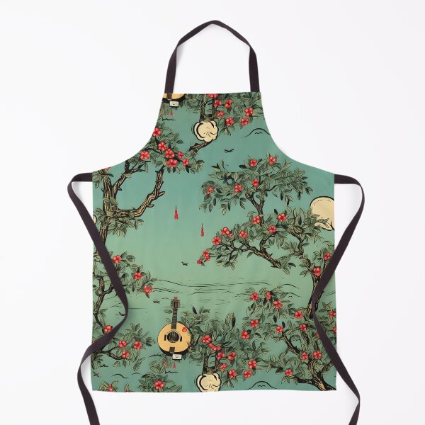Item preview, Apple Picking Banjo—Autumn Design floral prints, wall art, and wallpaper. Seamless Pattern designed and sold by ignasirus.