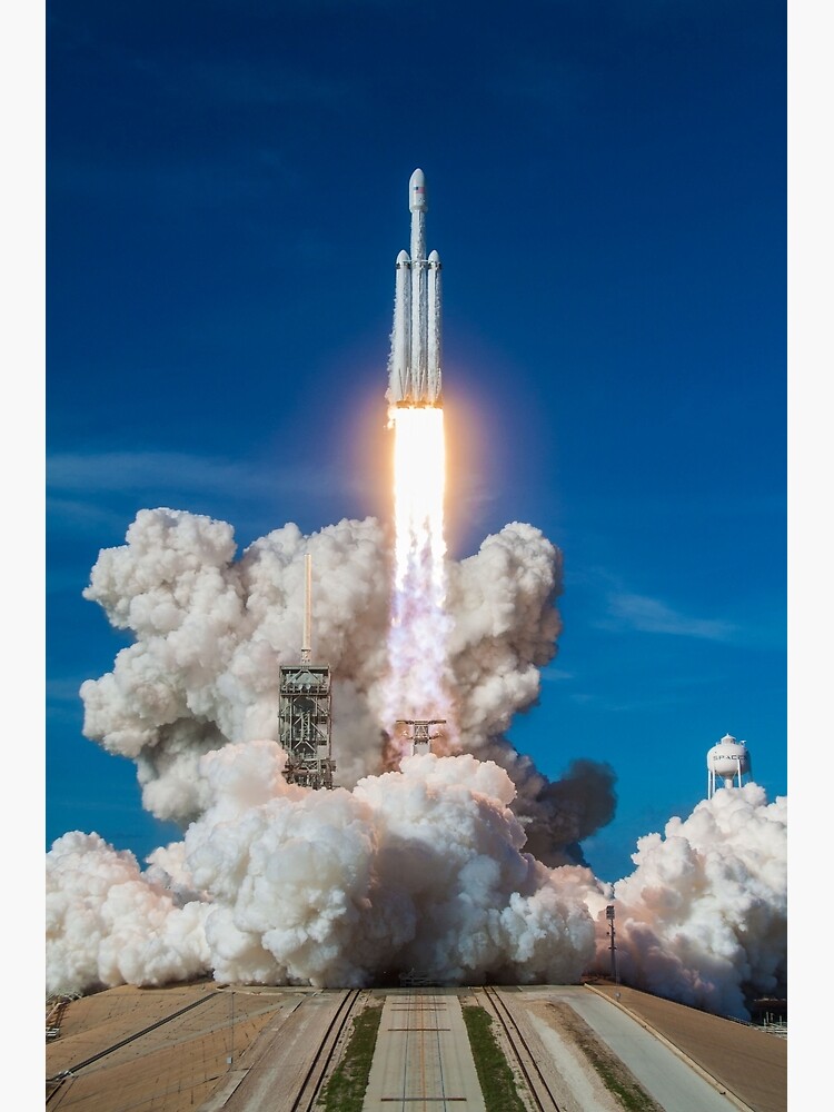 "SpaceX Falcon Heavy Liftoff (8K Resolution)" Metal Print By Bobbooo ...