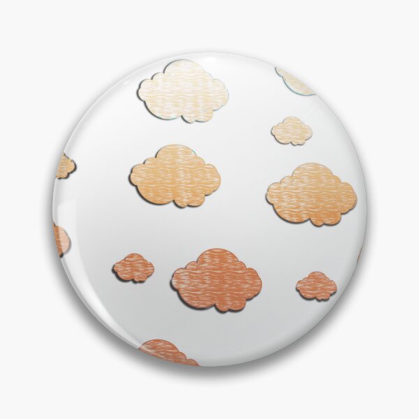 Item preview, Cute Orange Gradient Fluffy Clouds Pattern designed and sold by Pevkay97.