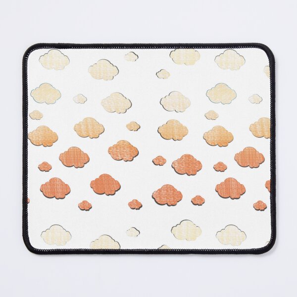 Item preview, Cute Orange Gradient Fluffy Clouds Pattern designed and sold by Pevkay97.