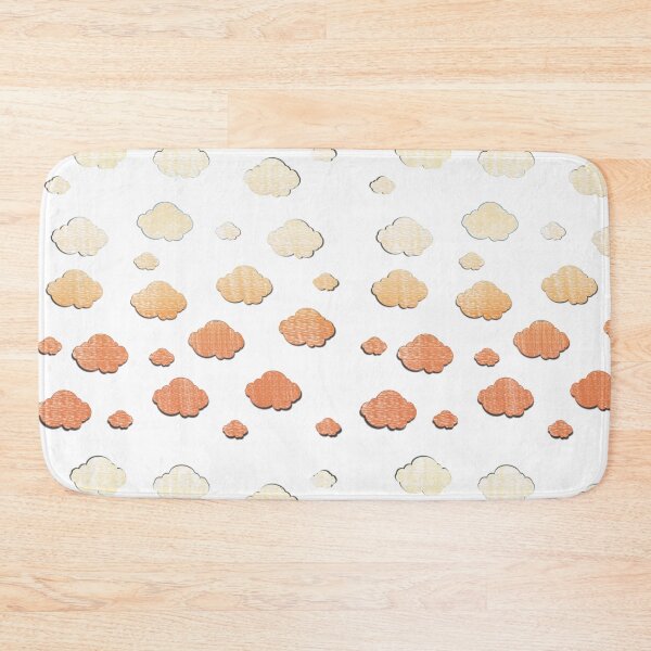 Item preview, Cute Orange Gradient Fluffy Clouds Pattern designed and sold by Pevkay97.