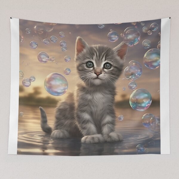 Item preview, eat my bubbles kitten designed and sold by StefanVlahovic.