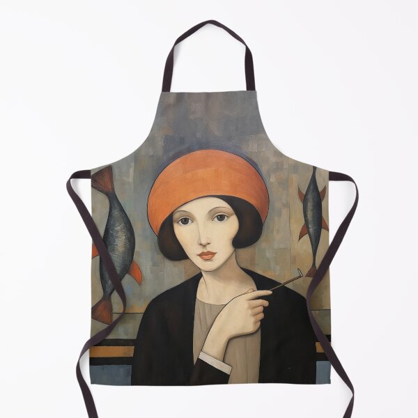 Item preview, Woman in Orange Hat w Unknown Creatures designed and sold by YoPedro.