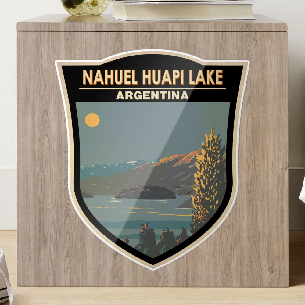 Nahuel Huapi Lake Argentina Travel Art Badge | Sticker
