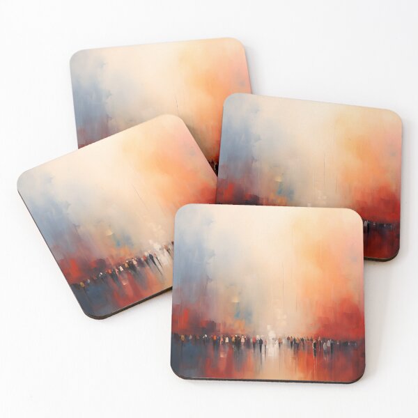 Item preview, City Walk: An Atmospheric Abstract Painting designed and sold by vadimcarazan.