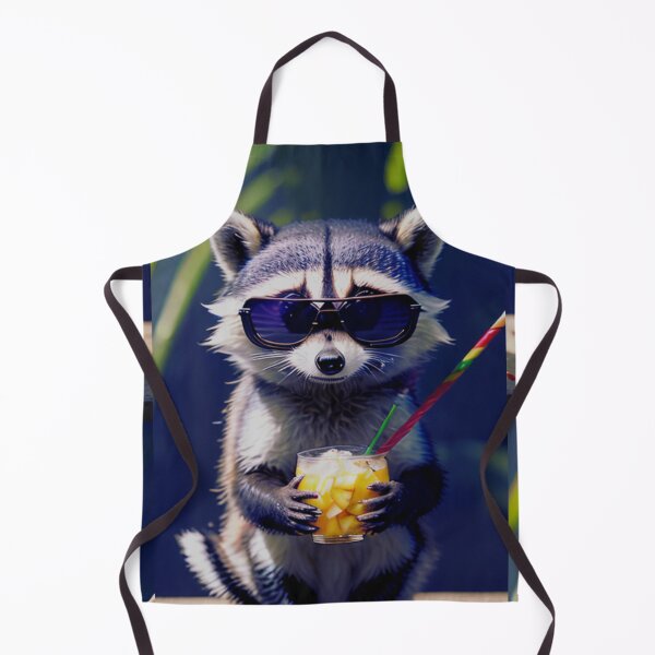 Item preview, A cute and cool raccoon having a drink designed and sold by Pelzi100.