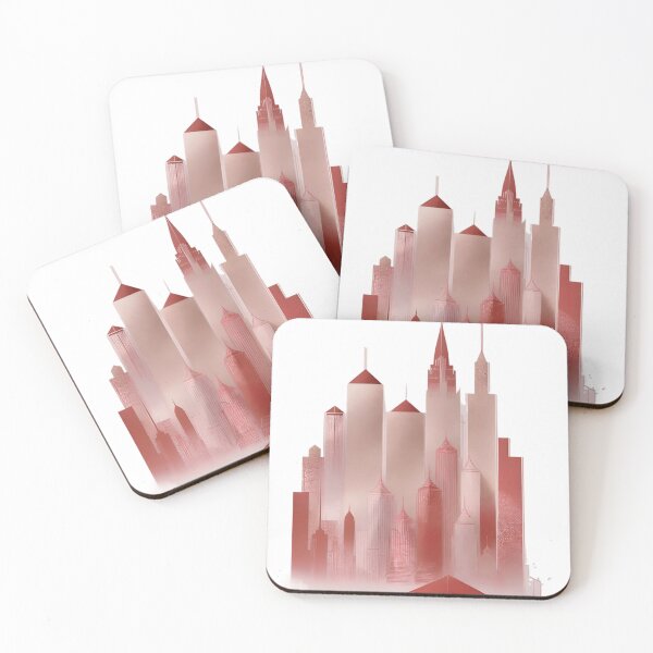 Item preview, Rose Gold Cityscape designed and sold by FocalFrenzy.