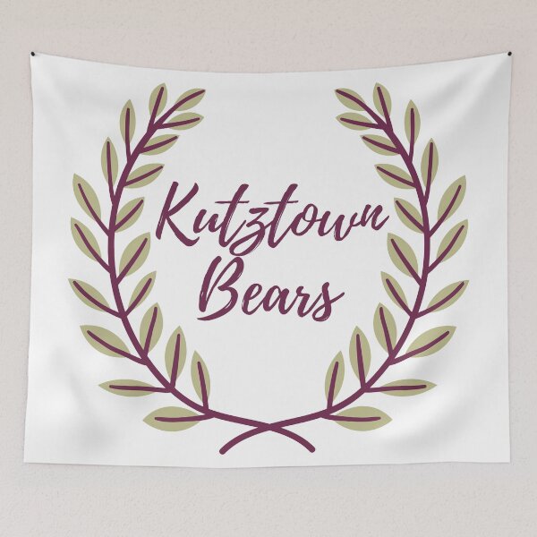 Item preview, Kutztown Bears Wreath designed and sold by Allie Rockhill.