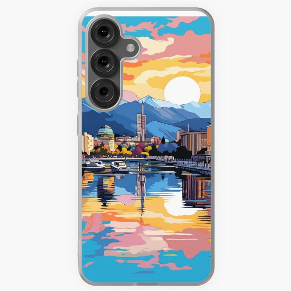 Item preview, A Pop Art Travel Print of Geneva - Switzerland designed and sold by StudioRedKoala.