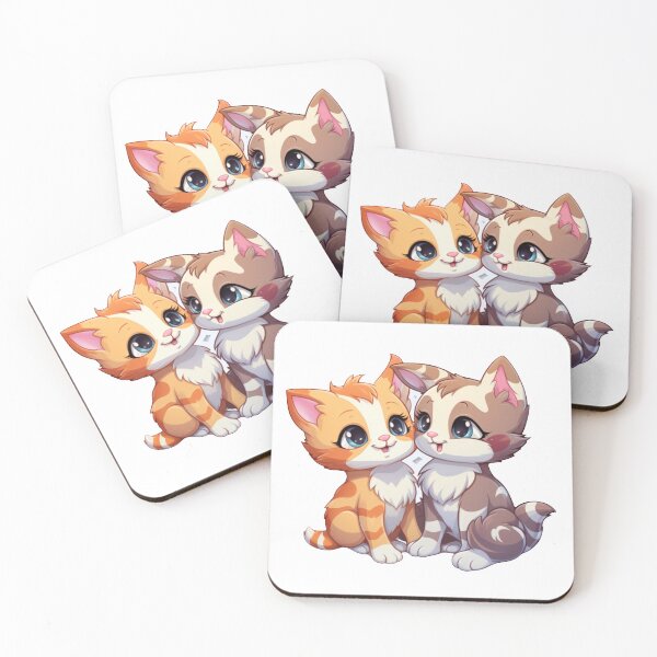 Item preview, 2 playful kittens designed and sold by happydecals.