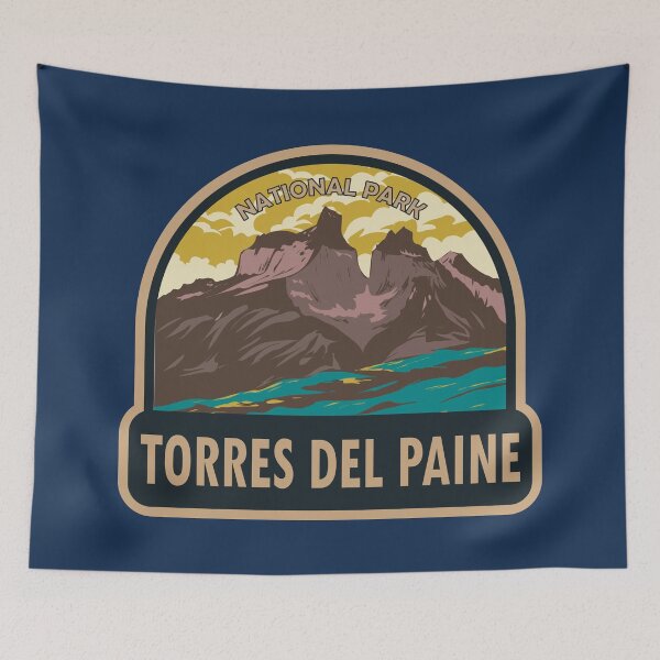 Item preview, Torres Del Paine National Park Chile Travel Art designed and sold by KrisSidDesigns.