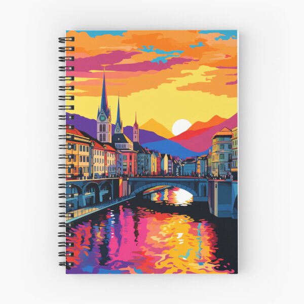 Artikelvorschau, Ein Pop-Art-Reisedruck von Genf – Schweiz entworfen und verkauft von StudioRedKoala.