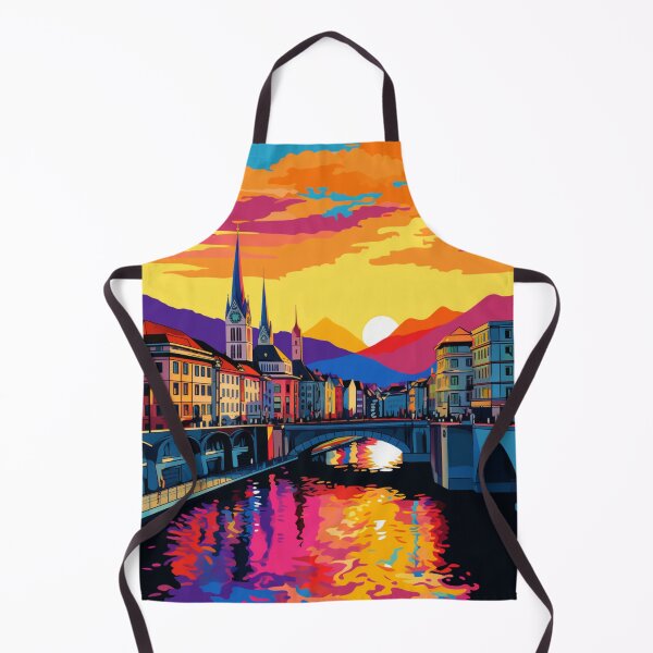 Artikelvorschau, Ein Pop-Art-Reisedruck von Genf – Schweiz entworfen und verkauft von StudioRedKoala.