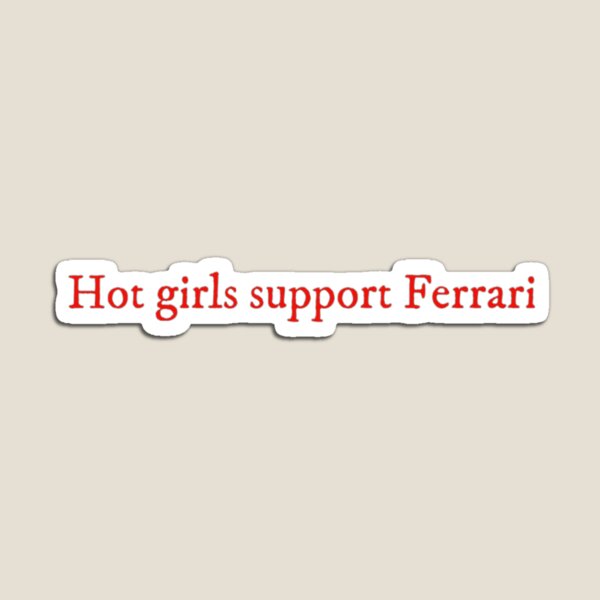 Item preview, hot girl support Ferrari designed and sold by TifosisStyle.