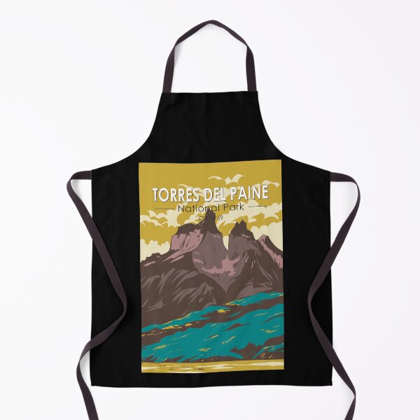 Item preview, Torres del Paine National Park Chile Travel Art Vintage designed and sold by KrisSidDesigns.