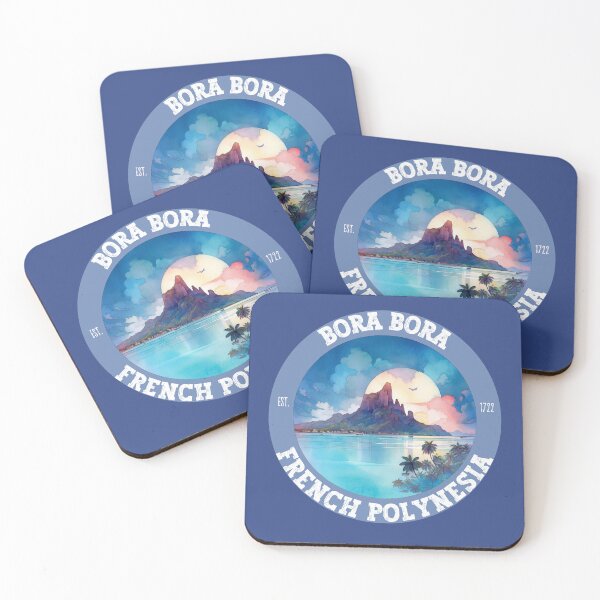 Item preview, Bora Bora French Polynesia Retro Vintage Amazing Outdoors Adventure Travel Lover Gift Souvenir designed and sold by Eponine6.