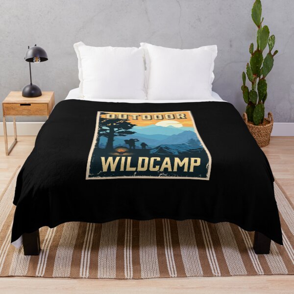 Item preview, Outdoor wild camp with people near tent on sunset designed and sold by KristinaNEL.