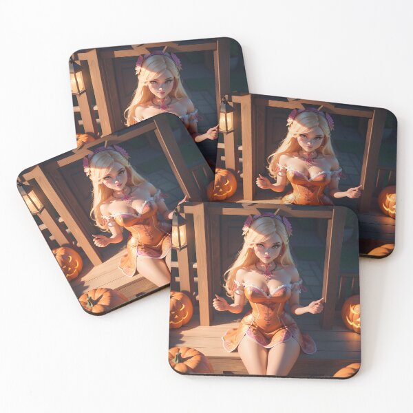 Item preview, HalloBarbie tallando calabazas designed and sold by Shiwwa.
