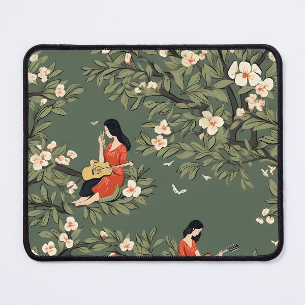 Item preview, Apple Picking Guitar—Emily’s Apple Cider Season. Autumn Design floral prints, wall art. designed and sold by ignasirus.