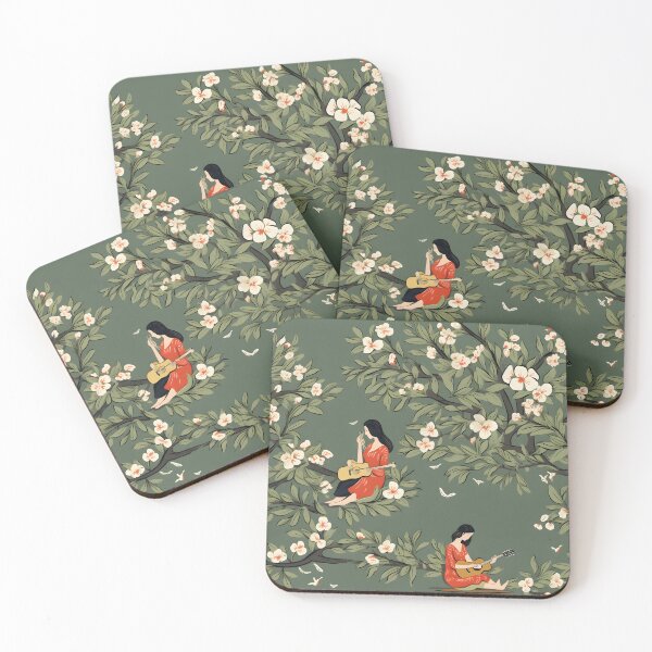 Item preview, Apple Picking Guitar—Emily’s Apple Cider Season. Autumn Design floral prints, wall art.  designed and sold by ignasirus.